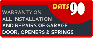 West Park Garage Door Repair  90 Days  Warranty on all Installation and repairs of garage door, openers & Springs